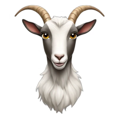 A goat with Ronaldo's foot jersey sticker
