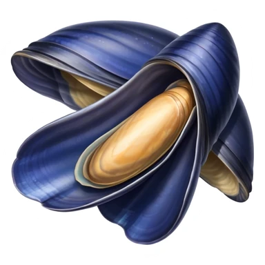 Blue mussel sticker