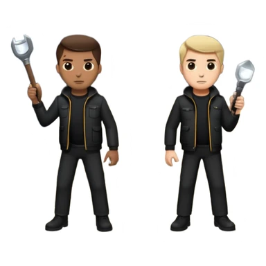 two guys trespassing a house sticker