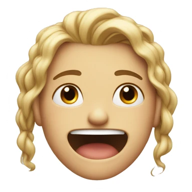 flustered boy looking at a full-smiling girl sticker