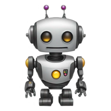 happy birthday robot  sticker