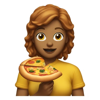 April O’Neil eating pizza sticker