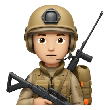 I want an emoji for a male special action force officer sticker