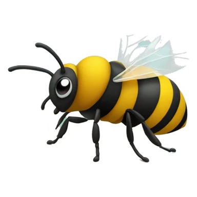 A bee next to the sea sticker
