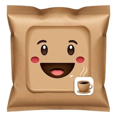 coffee sachet sticker