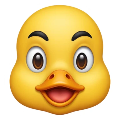 emoji face making duck lips (ios emoji style) sticker