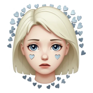 "Realistic HD broken heart, shattered pieces, no money present, empty and dramatic look, clean white background." sticker