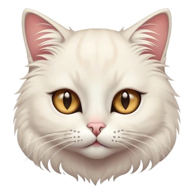 Cat with long eyelash  sticker