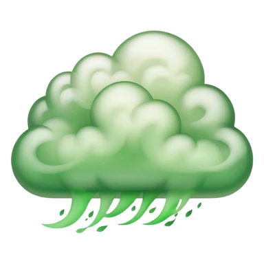cloud of green smoke sticker