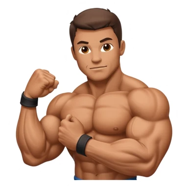 muscle biceps sticker