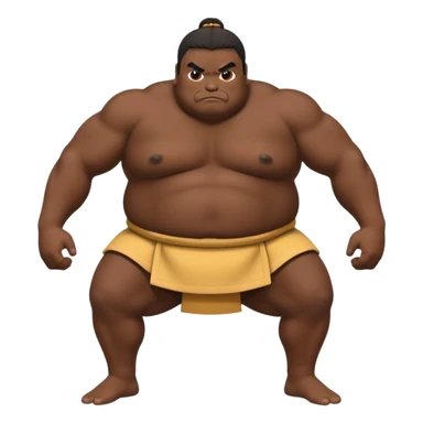 Sumo wrestler I position of atack sticker
