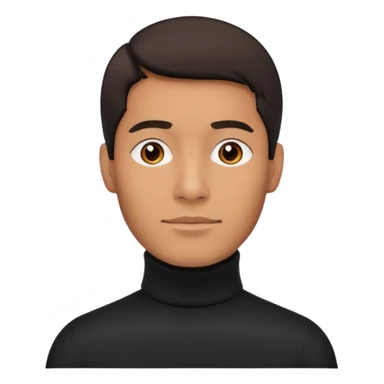 man in turtle neck sticker