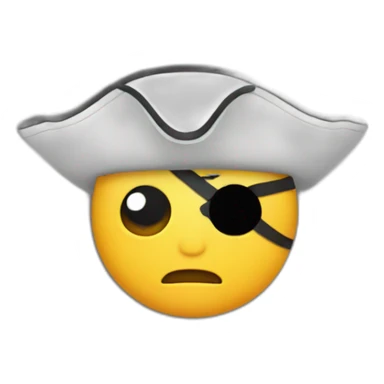 Pirate one eye  sticker