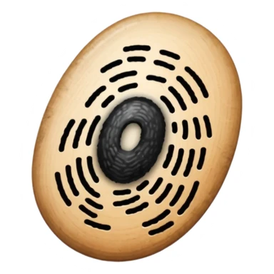 black fingerprint sticker