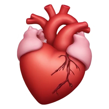 Anatomically correct heart sticker