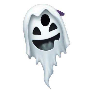 evil ghost holds in hand vortex sticker