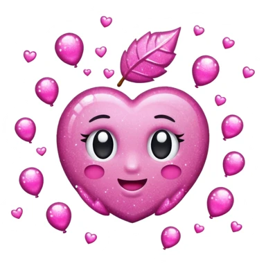 Pink glittery shower  sticker