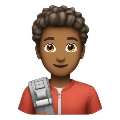 Red Pokémon trainer sticker