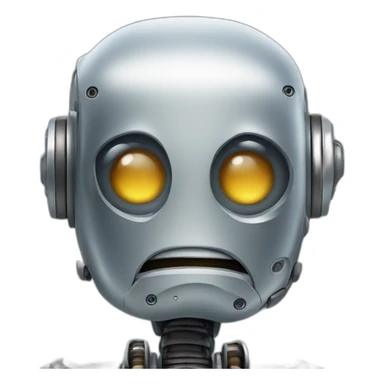 Dissatisfied robot  sticker