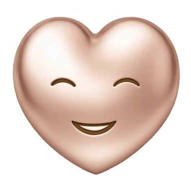 Coeur rose gold brillant sticker