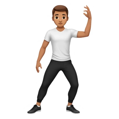 male dance choreographer with pants and shirt sticker