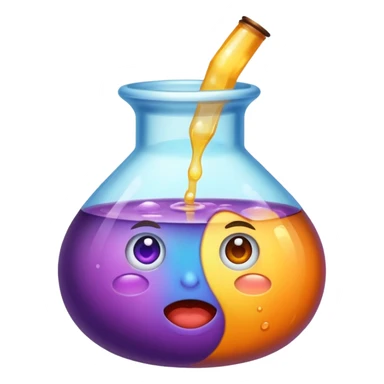 potion instantly changing color success face sticker