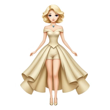 Beautiful elegant Abstract La Creatura Lady full body sticker