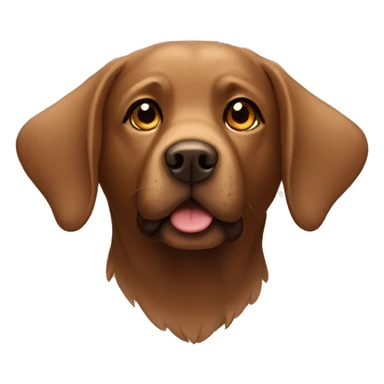 Brown Labrador with wings sticker