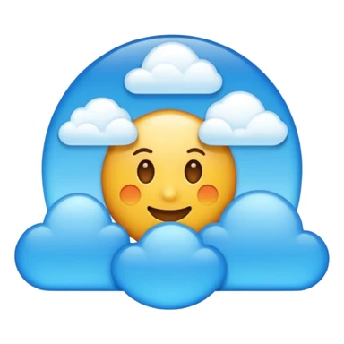 Bright sun shining in clear sky sticker