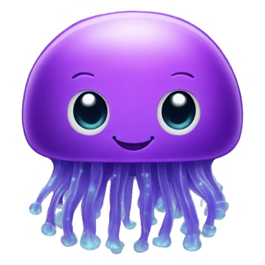 Purple jellyfish  sticker