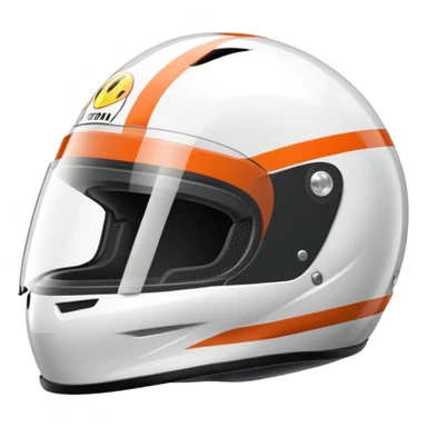 racing driver helmet sticker