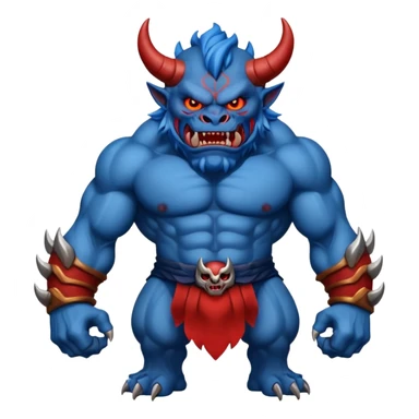 blue oni sticker