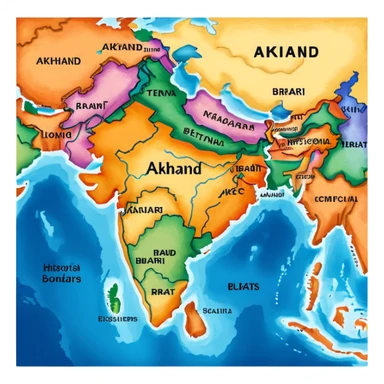 Akhand Bharat  sticker