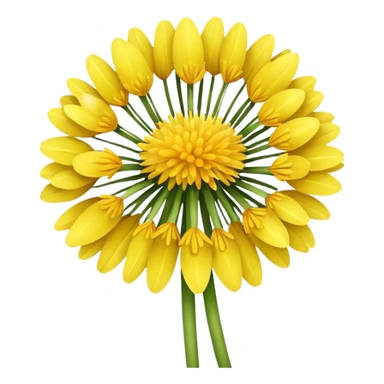Yellow dandelion sticker