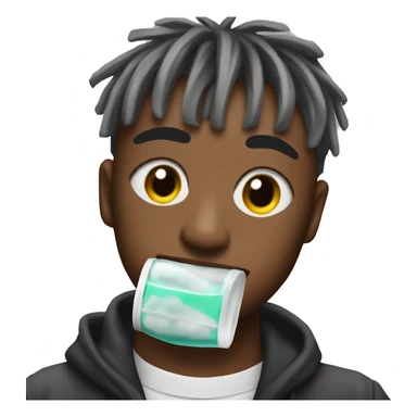 Juice Wrld with medicine sticker