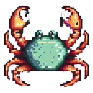 Sebastian the crab from The Little Mermaid sticker