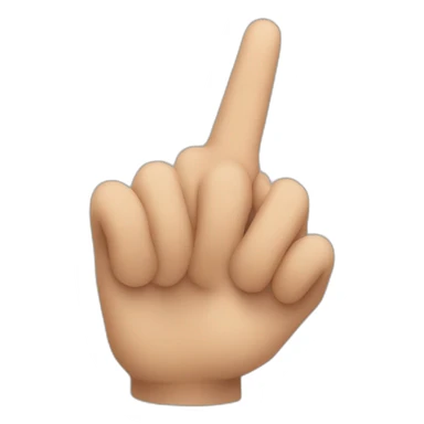 Two pointed fingers up hand sticker