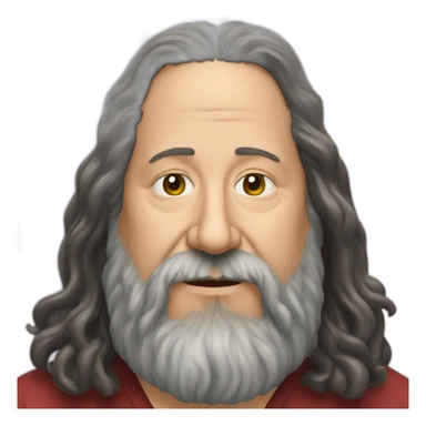 Richard stallman GNU sticker
