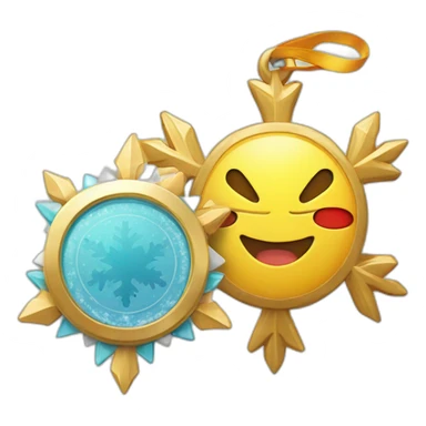 badge, medal, new year, snowflake, pokemon, picture, book, paper sticker