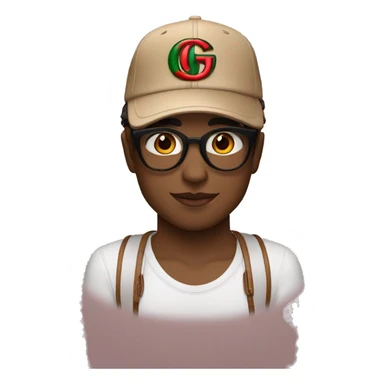 Chico con gorra Gucci  sticker