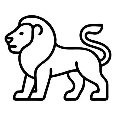 Lion sticker