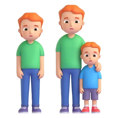 sad boy and happy sticker