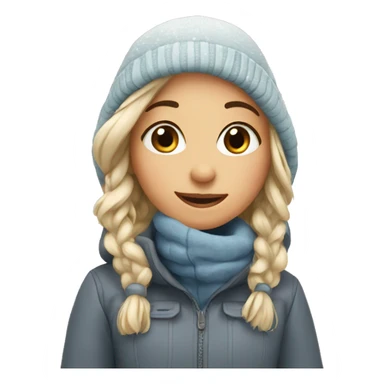 Winter girl  sticker