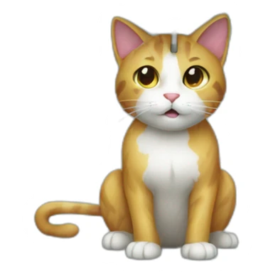 cat in the rain sticker