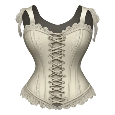 Sage corset, isolated sticker