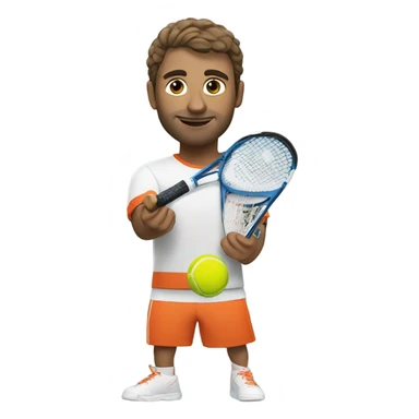 Padel tennis player sticker