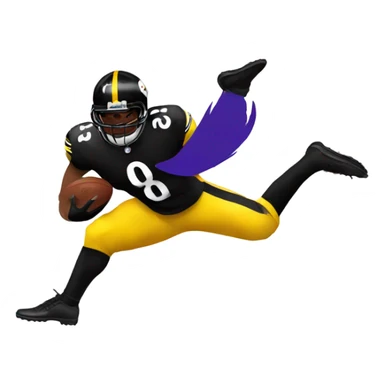 Steelers kicking a raven sticker