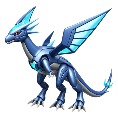 Futuristic Helioptile-Genesect-Kyurem-Dialga-Latios-Miraidon-Pokémon, full body sticker