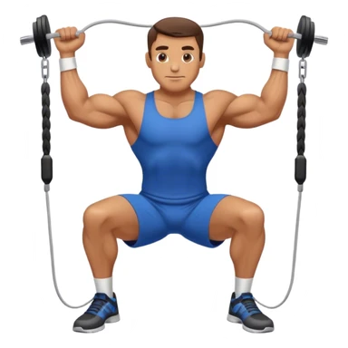 guy cable-crossover gym sticker