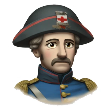 wounded French soldier in the Crimean War sticker